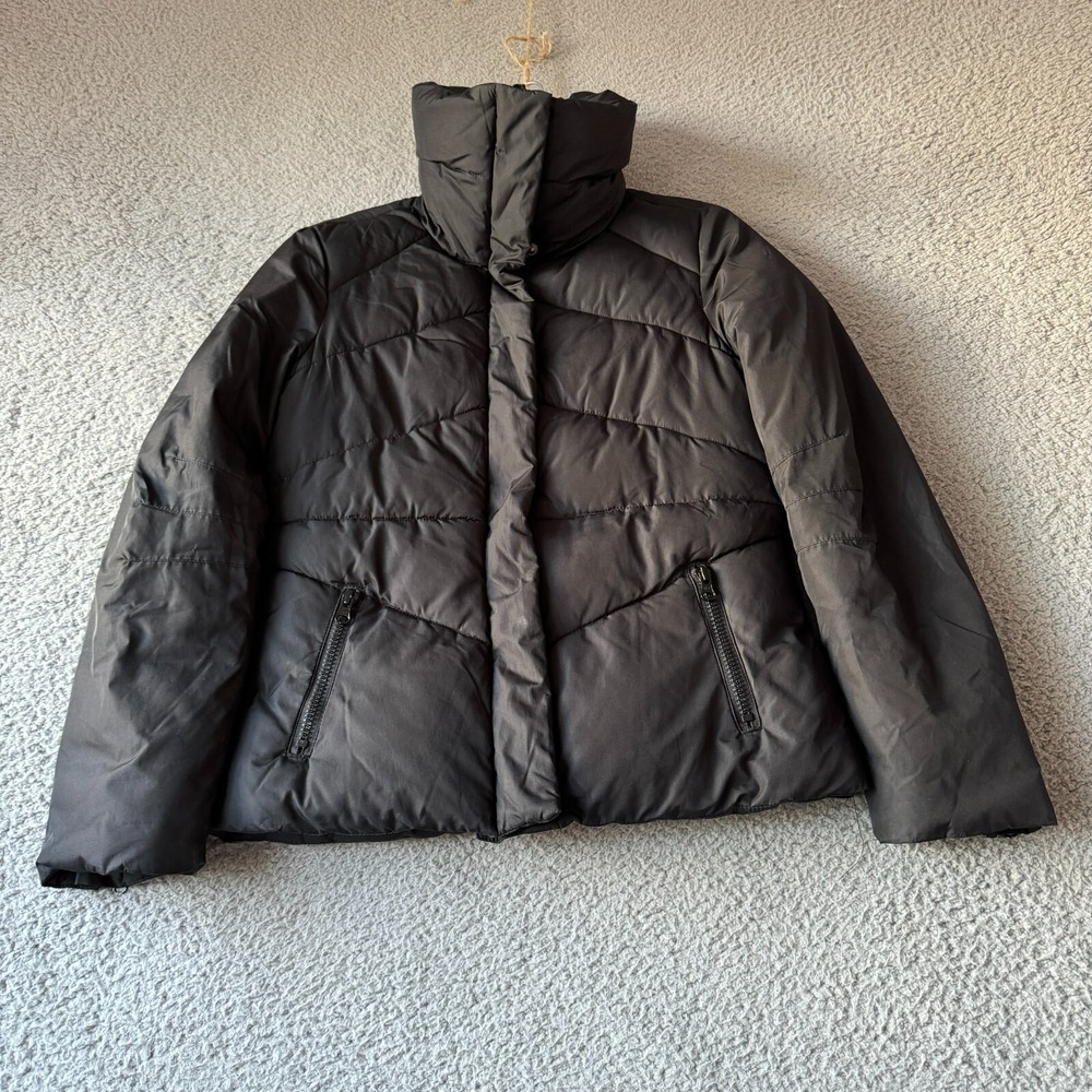 GAP Jacket Womens‎ Extra Small Black Winter Zip Pockets Puffer